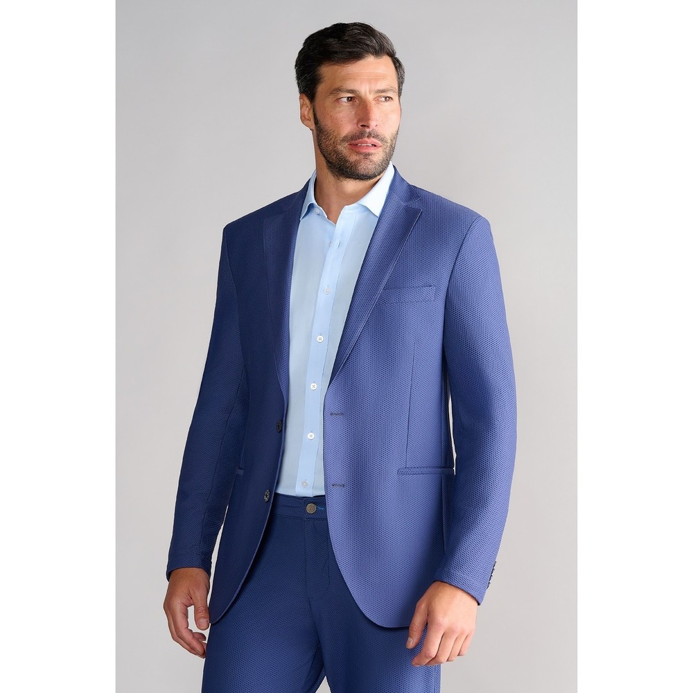 NEW Twillory AIR Blazer Mens 48L Tailored Fit Fit:T Ventilated Unstructured Blue